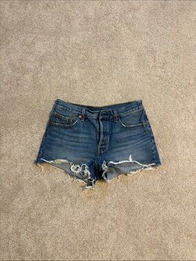 Classic Levi’s 501 Distressed Denim Women's Shorts